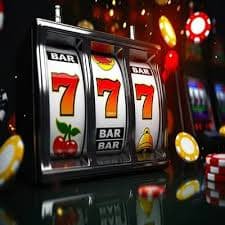 Betting interface with stake slider and instant-confirm button